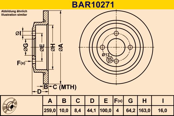 Barum BAR10271 - Тормозной диск autospares.lv