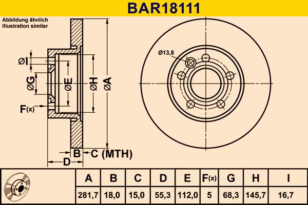 Barum BAR18111 - Тормозной диск autospares.lv