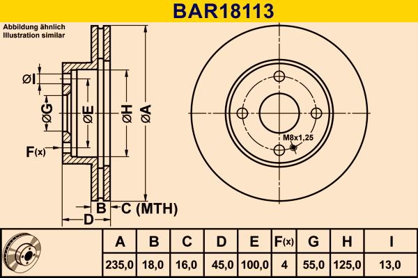 Barum BAR18113 - Тормозной диск autospares.lv