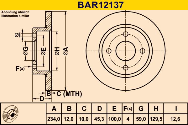 Barum BAR12137 - Тормозной диск autospares.lv