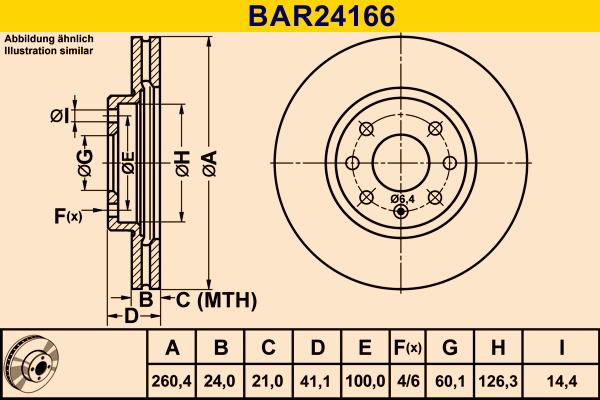 Barum BAR24166 - Тормозной диск autospares.lv