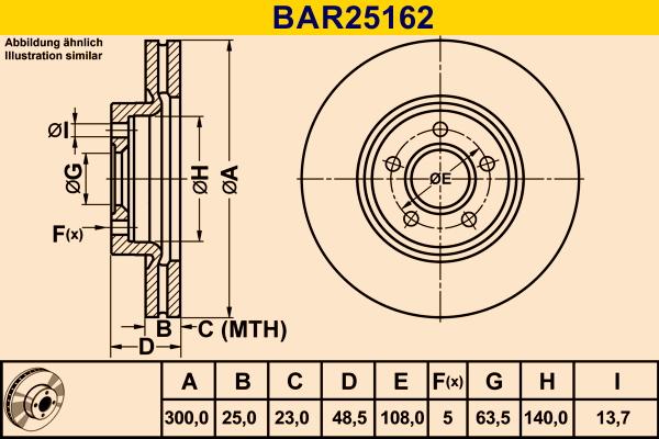 Barum BAR25162 - Тормозной диск autospares.lv