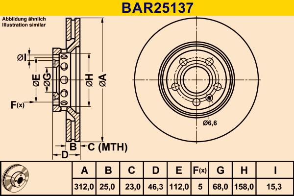 Barum BAR25137 - Тормозной диск autospares.lv