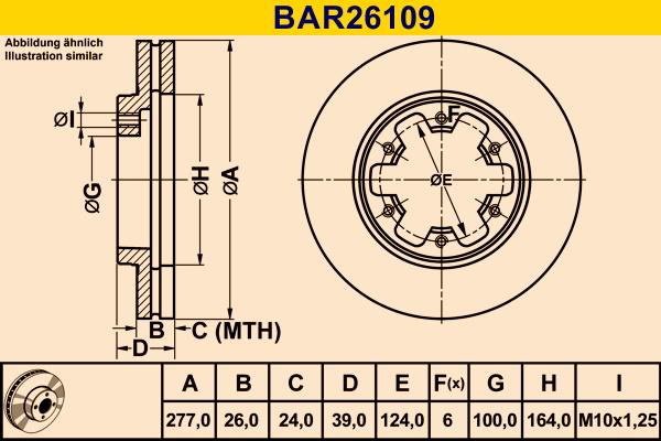 Barum BAR26109 - Тормозной диск autospares.lv