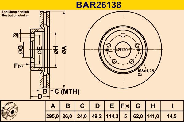 Barum BAR26138 - Тормозной диск autospares.lv