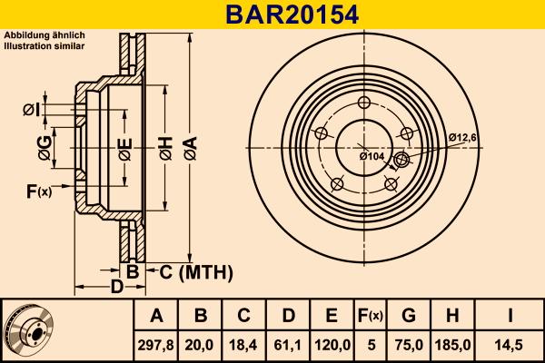 Barum BAR20154 - Тормозной диск autospares.lv