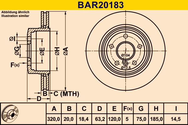 Barum BAR20183 - Тормозной диск autospares.lv