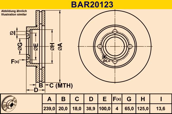 Barum BAR20123 - Тормозной диск autospares.lv