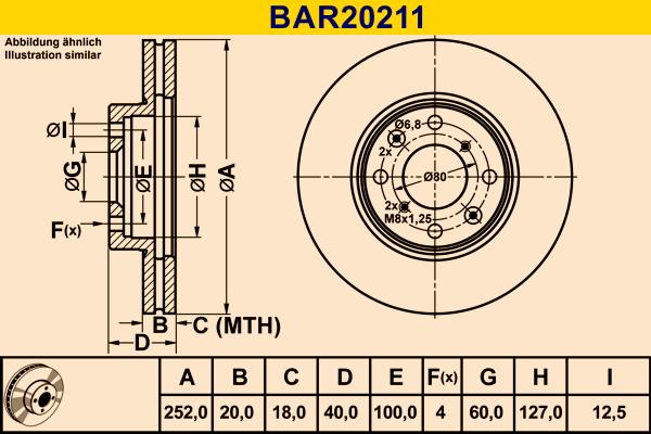 Barum BAR20211 - Тормозной диск autospares.lv