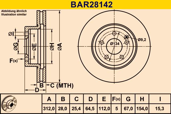 Barum BAR28142 - Тормозной диск autospares.lv