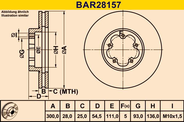 Barum BAR28157 - Тормозной диск autospares.lv