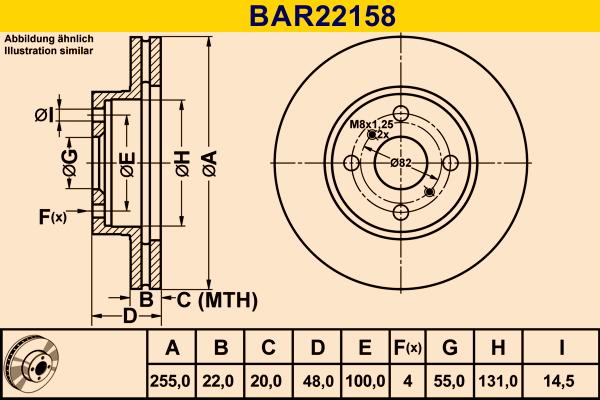 Barum BAR22158 - Тормозной диск autospares.lv