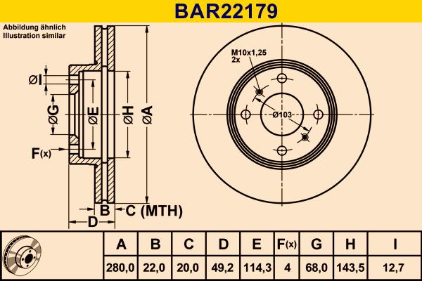 Barum BAR22179 - Тормозной диск autospares.lv