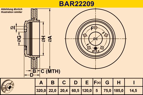 Barum BAR22209 - Тормозной диск autospares.lv