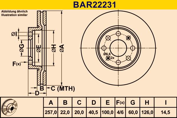 Barum BAR22231 - Тормозной диск autospares.lv