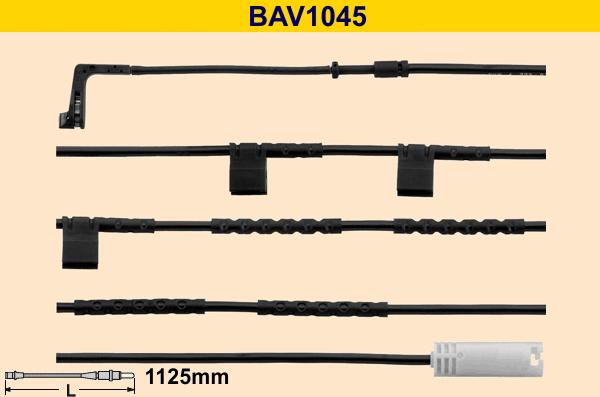 Barum BAV1045 - Сигнализатор, износ тормозных колодок autospares.lv