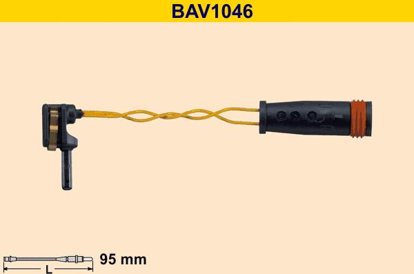 Barum BAV1046 - Сигнализатор, износ тормозных колодок autospares.lv