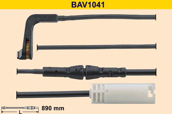 Barum BAV1041 - Сигнализатор, износ тормозных колодок autospares.lv