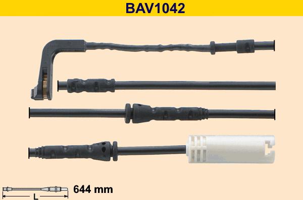 Barum BAV1042 - Сигнализатор, износ тормозных колодок autospares.lv