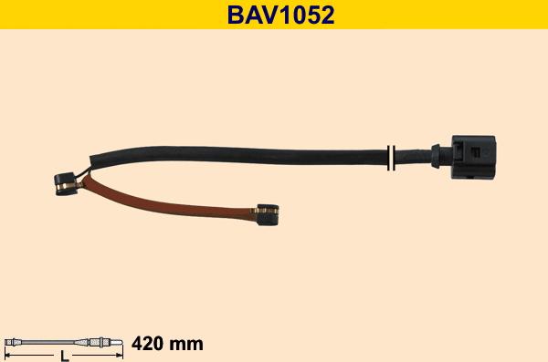 Barum BAV1052 - Сигнализатор, износ тормозных колодок autospares.lv