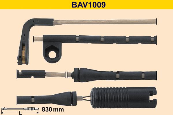 Barum BAV1009 - Сигнализатор, износ тормозных колодок autospares.lv