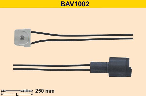 Barum BAV1002 - Сигнализатор, износ тормозных колодок autospares.lv