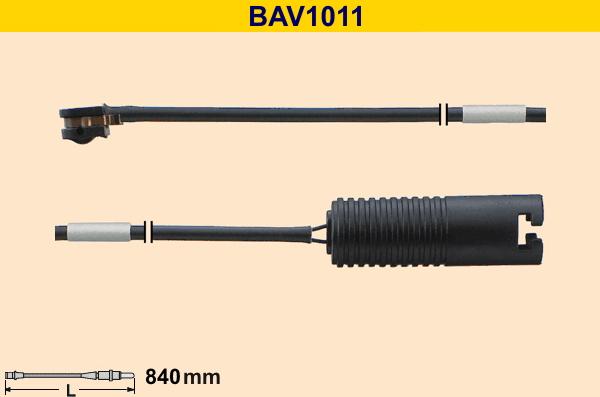 Barum BAV1011 - Сигнализатор, износ тормозных колодок autospares.lv