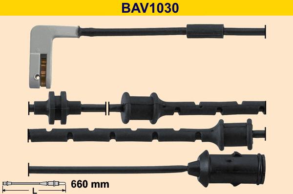 Barum BAV1030 - Сигнализатор, износ тормозных колодок autospares.lv