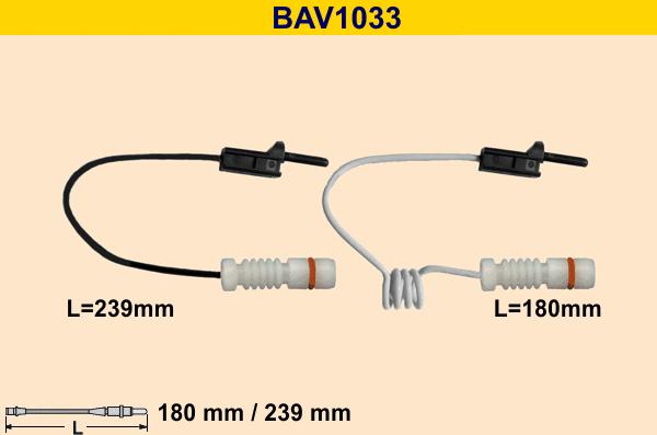 Barum BAV1033 - Сигнализатор, износ тормозных колодок autospares.lv