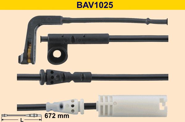 Barum BAV1025 - Сигнализатор, износ тормозных колодок autospares.lv