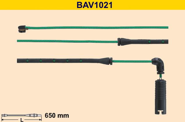 Barum BAV1021 - Сигнализатор, износ тормозных колодок autospares.lv