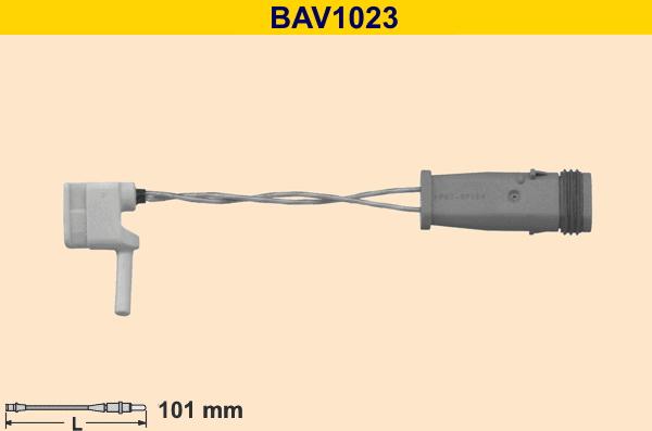 Barum BAV1023 - Сигнализатор, износ тормозных колодок autospares.lv