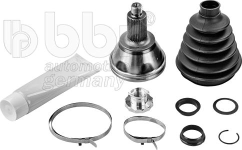 BBR Automotive 001-10-16881 - Шарнирный комплект, ШРУС, приводной вал autospares.lv