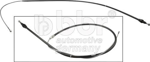 BBR Automotive 001-10-17933 - Тросик, cтояночный тормоз autospares.lv