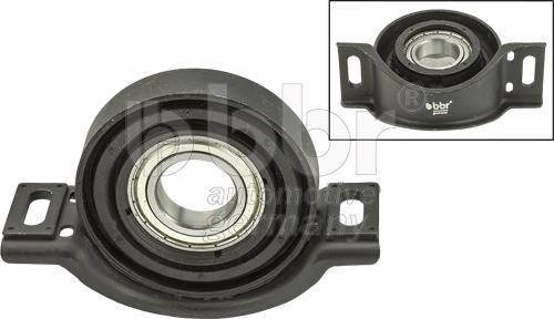 BBR Automotive 001-10-26409 - Подшипник карданного вала, центральная подвеска autospares.lv