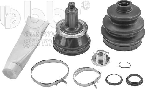 BBR Automotive 001-10-21792 - Шарнирный комплект, ШРУС, приводной вал autospares.lv