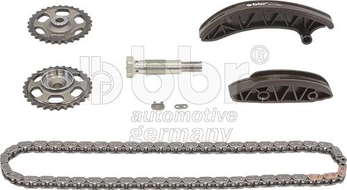 BBR Automotive 001-10-23880 - Комплект цепи привода распредвала autospares.lv