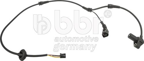 BBR Automotive 002-40-09198 - Датчик ABS, частота вращения колеса autospares.lv
