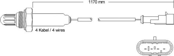 BBT OXY425.117 - Лямбда-зонд, датчик кислорода autospares.lv