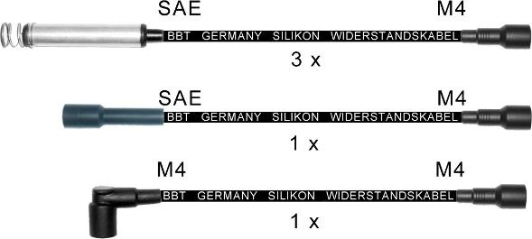 BBT ZK0722 - Комплект проводов зажигания autospares.lv