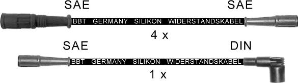 BBT ZK1354 - Комплект проводов зажигания autospares.lv