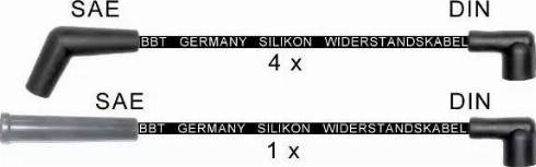 BBT ZK1212 - Комплект проводов зажигания autospares.lv