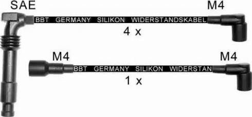 BBT ZK734 - Комплект проводов зажигания autospares.lv