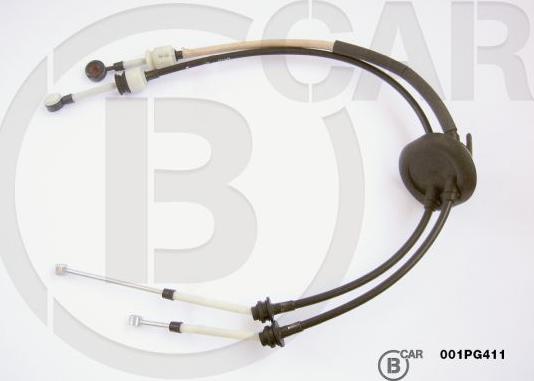 B CAR 001PG411 - Трос, наконечник, ступенчатая коробка передач autospares.lv