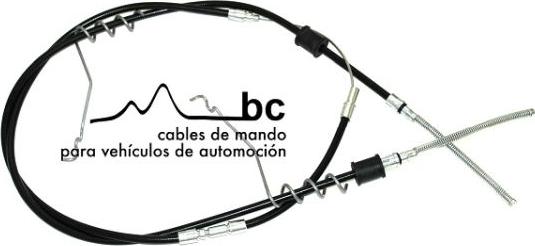 Beca Cables 304004 - Тросик, cтояночный тормоз autospares.lv