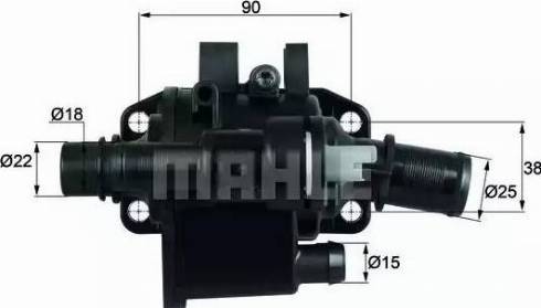 BEHR TH 42 83 - Термостат охлаждающей жидкости / корпус autospares.lv