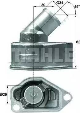 BEHR TI 9 87 - Термостат охлаждающей жидкости / корпус autospares.lv