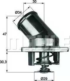 BEHR TI 3 92 - Термостат охлаждающей жидкости / корпус autospares.lv