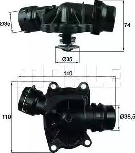 BEHR TI 233 88 - Термостат охлаждающей жидкости / корпус autospares.lv