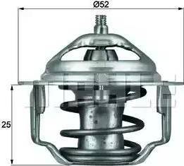 BEHR TX 64 88 - Термостат охлаждающей жидкости / корпус autospares.lv